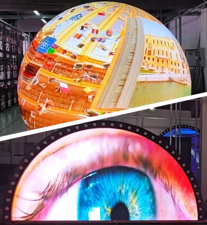 شركة تصنيع شاشات LED المخصصة - حلول شاشات LED ذات الأشكال الإبداعية