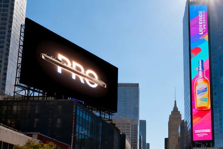 Single-Column Mounted Outdoor LED Screen - Advertising Display