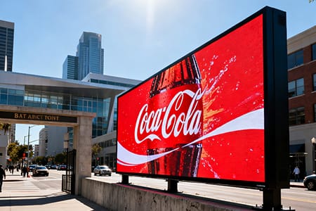 Floor-to-Ceiling Outdoor LED Display - Shopping Mall Installation