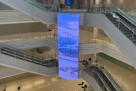 Transparent LED Screen - Shopping Mall Atrium Display