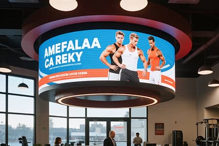IN-C Series indoor LED screen in exhibition hall