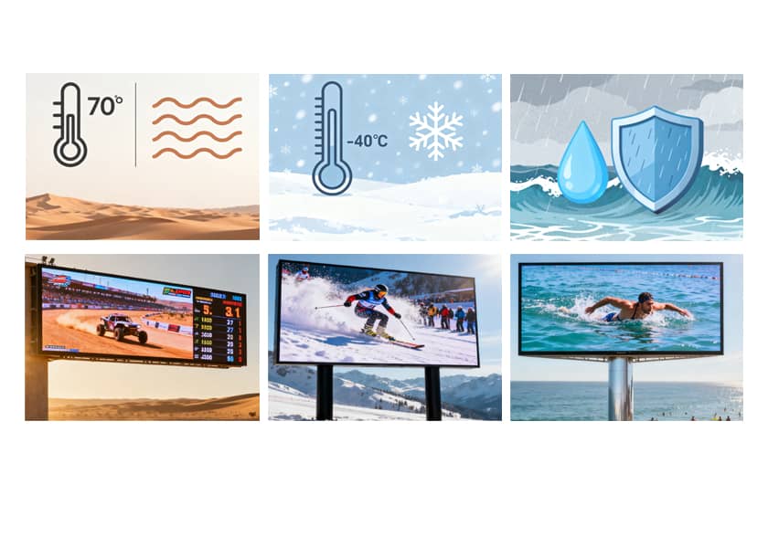 OU-B Series Outdoor LED Display - Engineered for Harsh Environments -40°C to 70°C