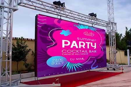 RE-E Series Rental LED Screen - Exhibition Booth Application