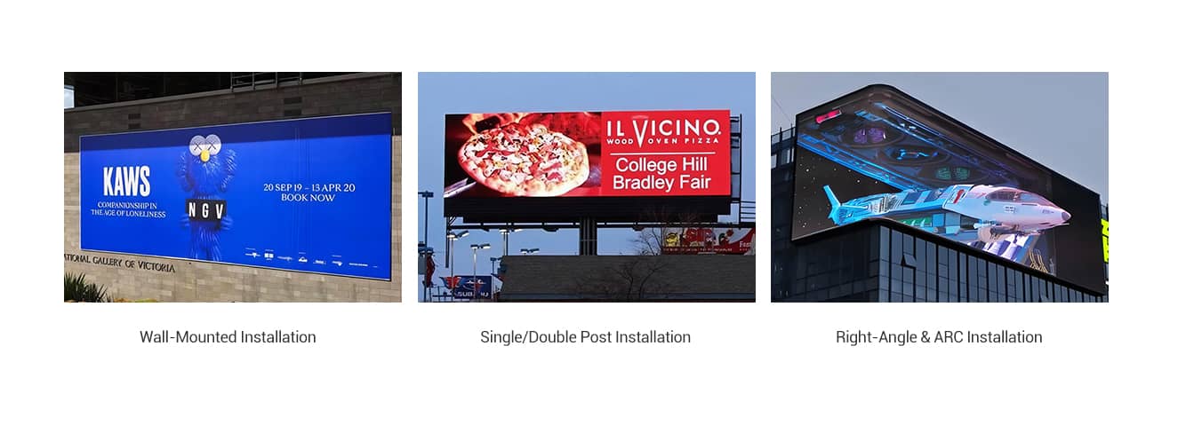 OU-E Series Outdoor LED Display Installation Methods - Sports Venue Billboard