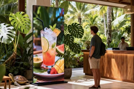 Foldable LED Display - Event Registration Area