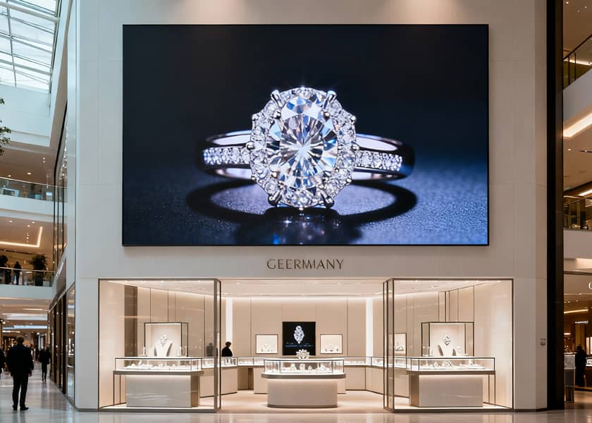 IN-G Series ultra-thin indoor LED display front view 45mm die-cast aluminum cabinet