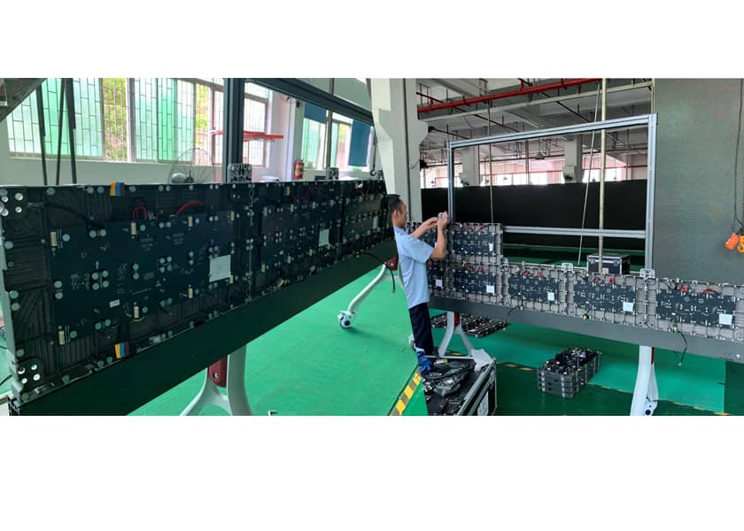 Modular Assembly - All-in-One COB LED Display Installation