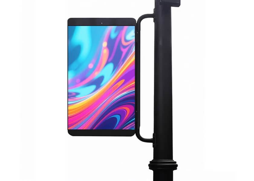 AL-B Series integrated smart lamp post LED display for smart city streetscape advertising