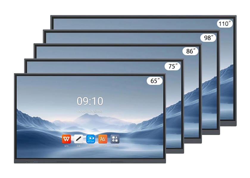 Interactive whiteboard in action showing big screen impact for conference room