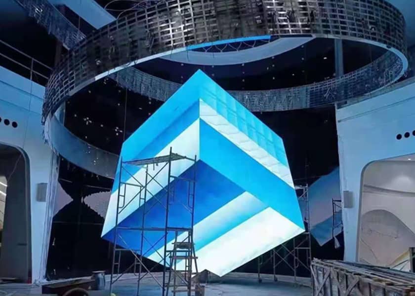 CR-A Series LED cube close-up six independent display faces