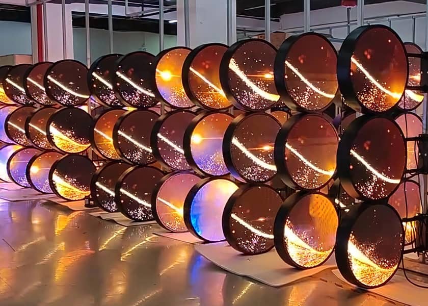 CR-B Series double-sided LED sign installation detail commercial building