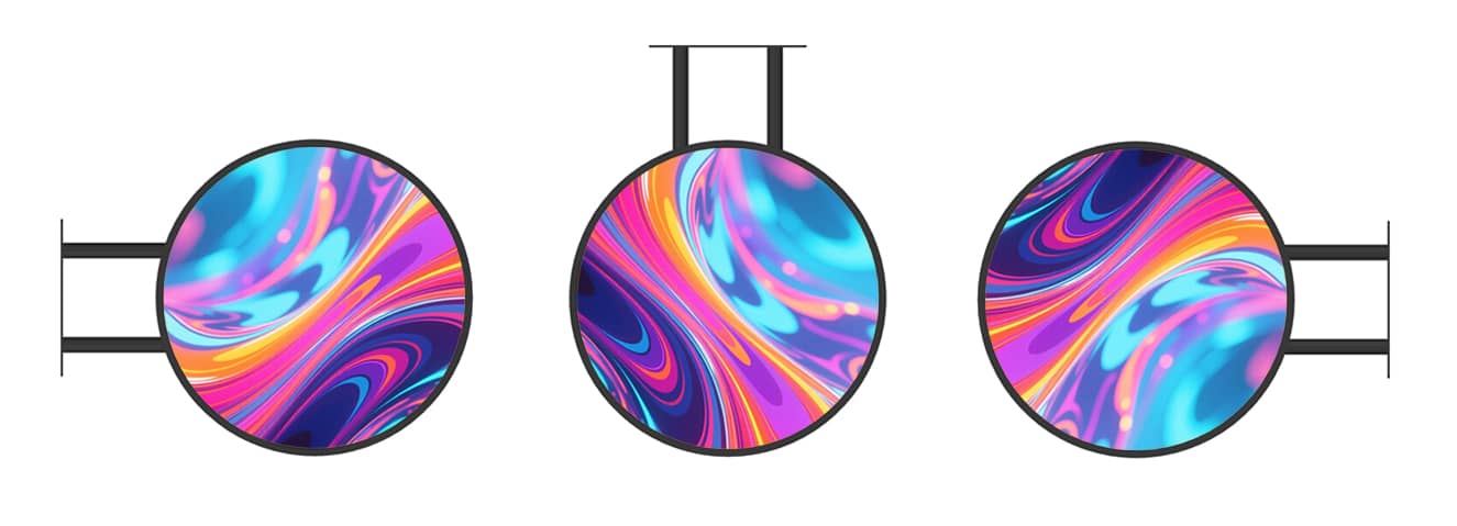 Flexible Installation Methods - Floor, Ceiling, or Wall Mount for Retail LED Display