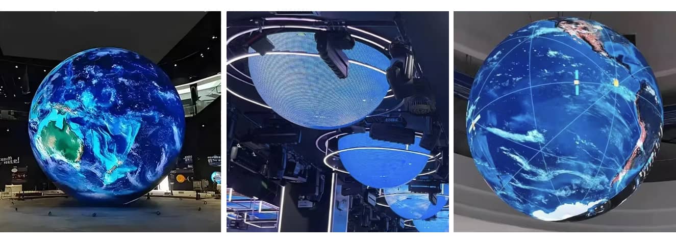 Spherical LED Display Installation Methods - Floor, Ceiling, Wall Mount