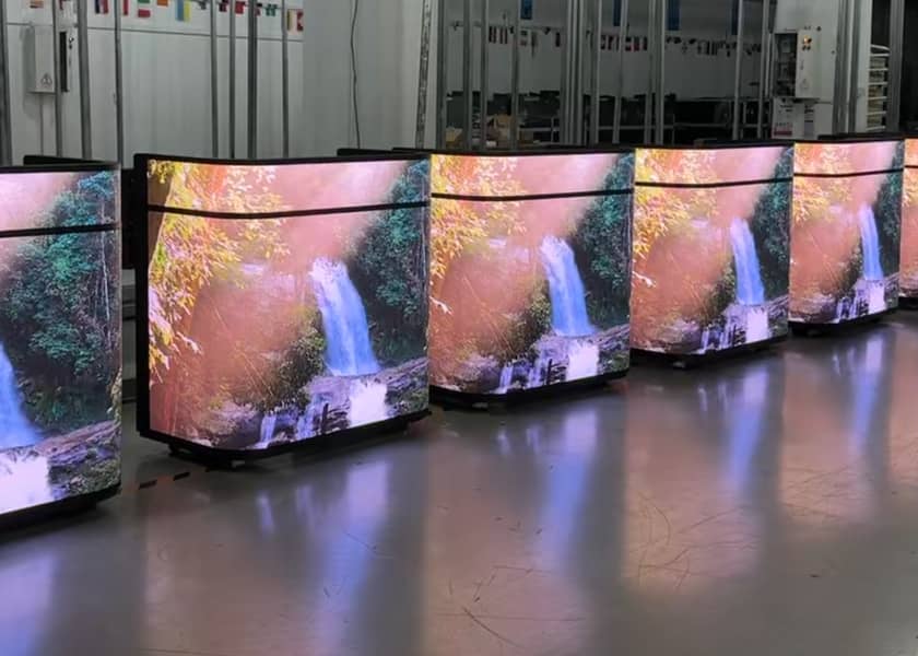 CR-E Series built-in LED display installation detail reception counter