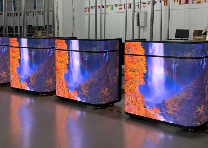 CR-E Series desktop LED screen close-up customizable size and shape