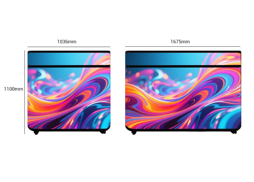 Built-in Table LED Display - Counter Screen for Exhibition Reception
