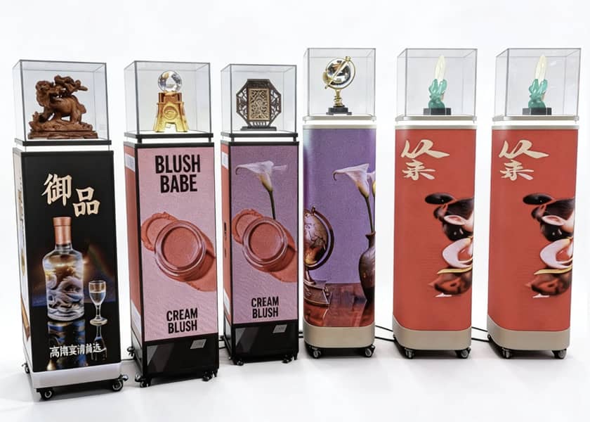 CR-F Series customizable LED counter display side view flexible modules