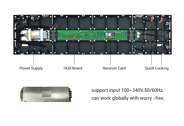 IN-A Series Cabinet Layout Diagram - Simplified Internal Structure