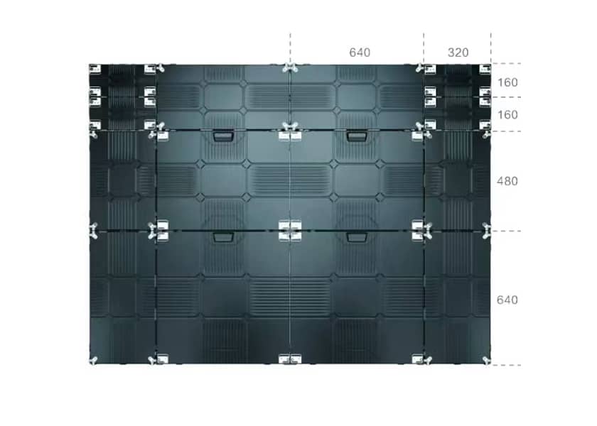 IN-B Series ultra-thin 45mm LED display side view lightweight cabinet