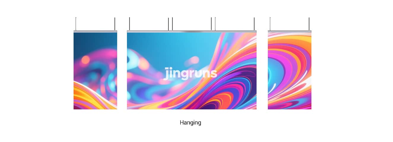 IN-D Series Double-Sided LED Display Installation Methods - Creative Splicing Options