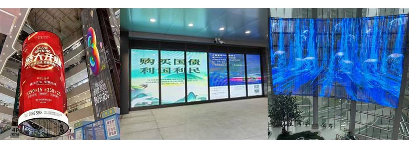 Transparent LED Display Installation Methods - Ceiling and Wall Mount