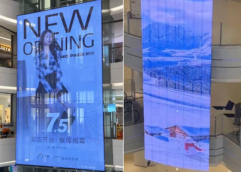 High Transparency LED Display - Visual Effect Demonstration