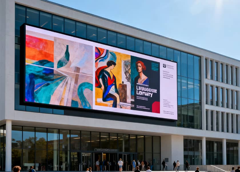 Outdoor LED display cabinet detail die-cast aluminum structure IP65 waterproof