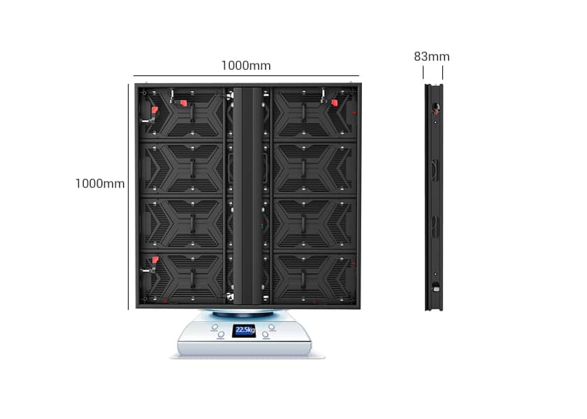 Ultra-Light Outdoor LED Cabinet - 22.5kg Aluminum Design