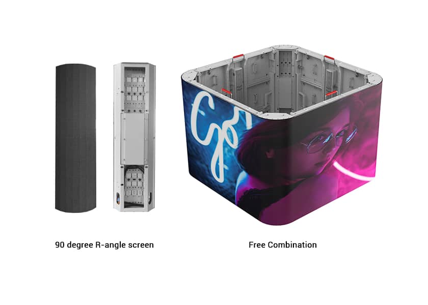 OU-B Series Outdoor LED Display - 90 Degree Radian Support for 3D Effects