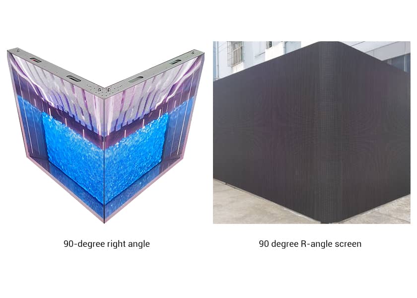 OU-C Series Outdoor LED Display - 90 Degree Radian Support