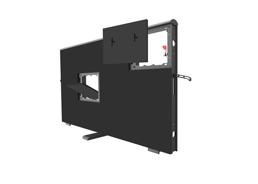 OU-E Series stadium LED screen side view 1600x1000mm large aluminum cabinet