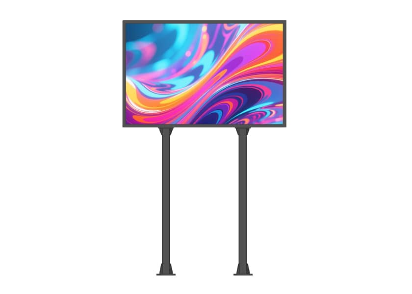 OU-F Series custom sheet metal outdoor LED cabinet close-up waterproof design