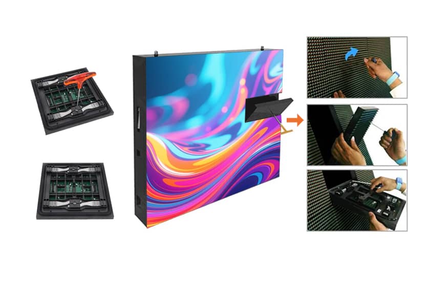 Front Maintenance Outdoor LED Display - Tool-Free Service