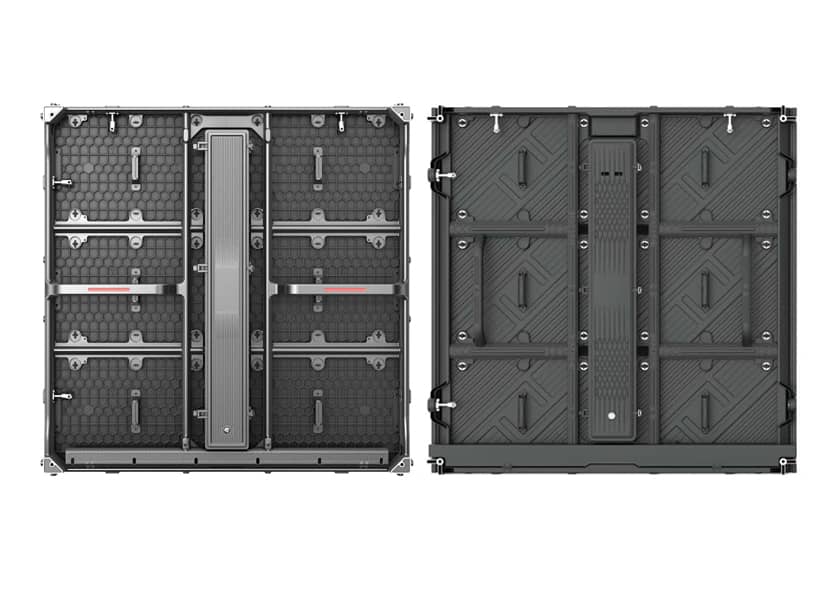 OU-H Series outdoor LED display installation detail front maintenance access IP65