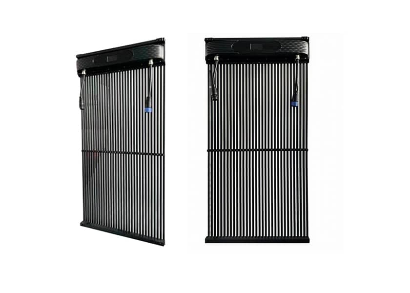 OU-T Series lightweight LED grille screen side view 8kg per square meter