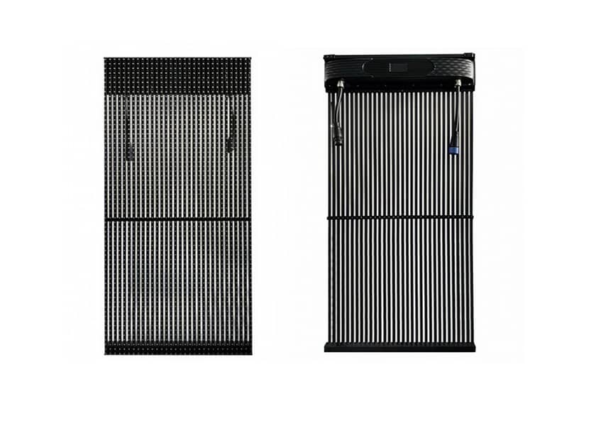OU-T Series outdoor LED grille screen installation quick-connect system