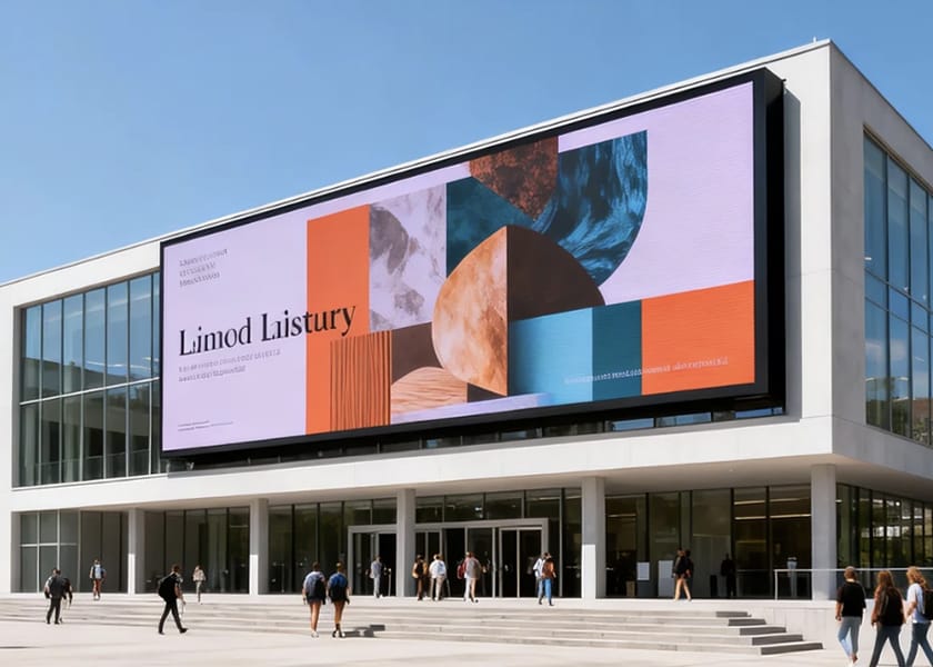 IP65 Surface‑Mounted Outdoor LED Screen for Commercial Building Advertising