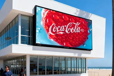 Surface-Mounted Outdoor LED Screen - Building Facade Display