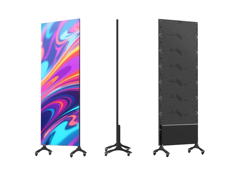 PO-C Series ultra-thin LED poster side view slim profile for high-end venues
