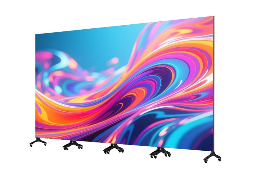 PO-C Series foldable LED poster folded view compact storage and transport
