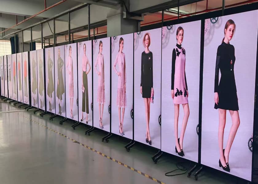 PO-C Series wheeled LED poster base easy mobility GOB protection technology