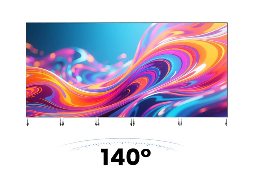 Wide Viewing Angle 140° - Ultra-Thin LED Poster Display