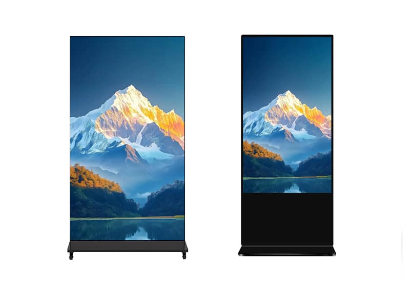 PO-D Series 4K LED poster side view ultra-narrow border design