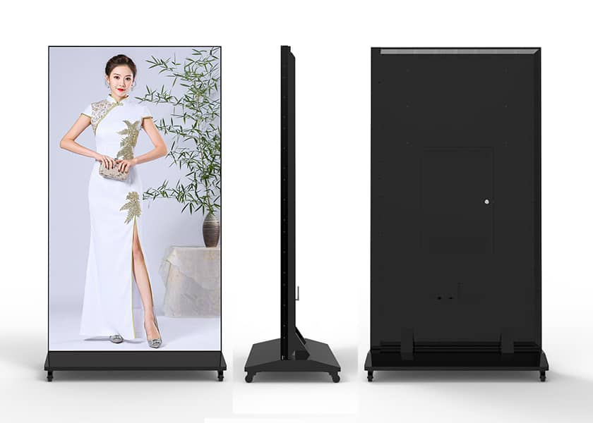 PO-D Series 4K digital signage folded view portable design