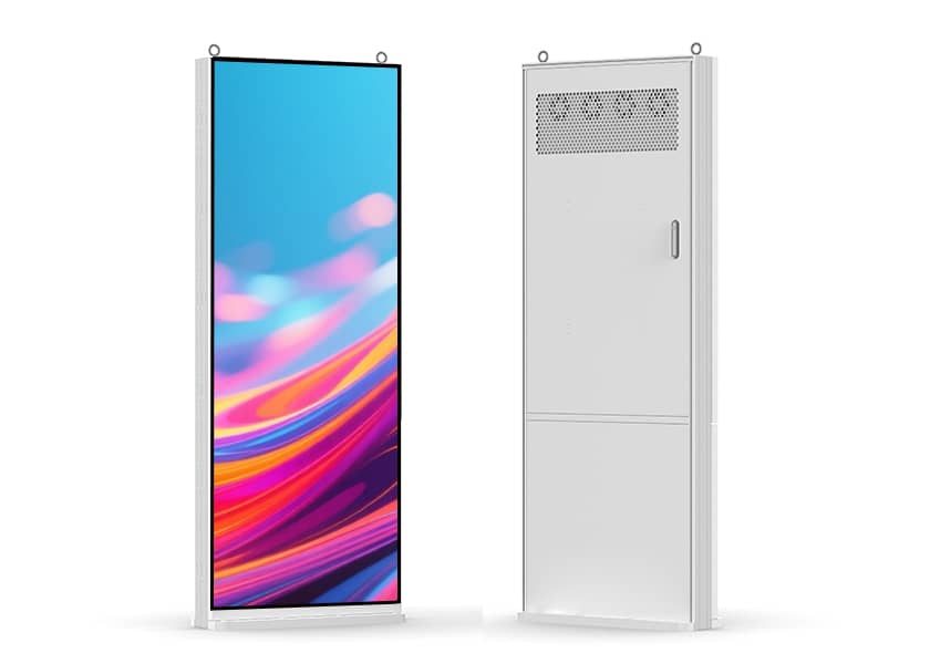PO-E Series smart LED poster double-sided display option outdoor advertising