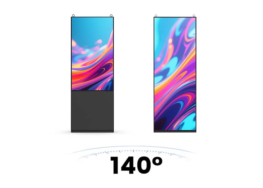 Wide Viewing Angle 140° - Outdoor LED Poster Display