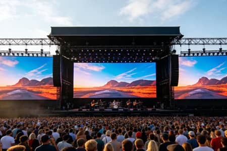 RE-E Series Rental LED Display - Concert Stage Application