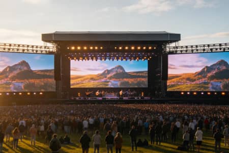 RE-E Series Rental LED Display - Outdoor Festival Application