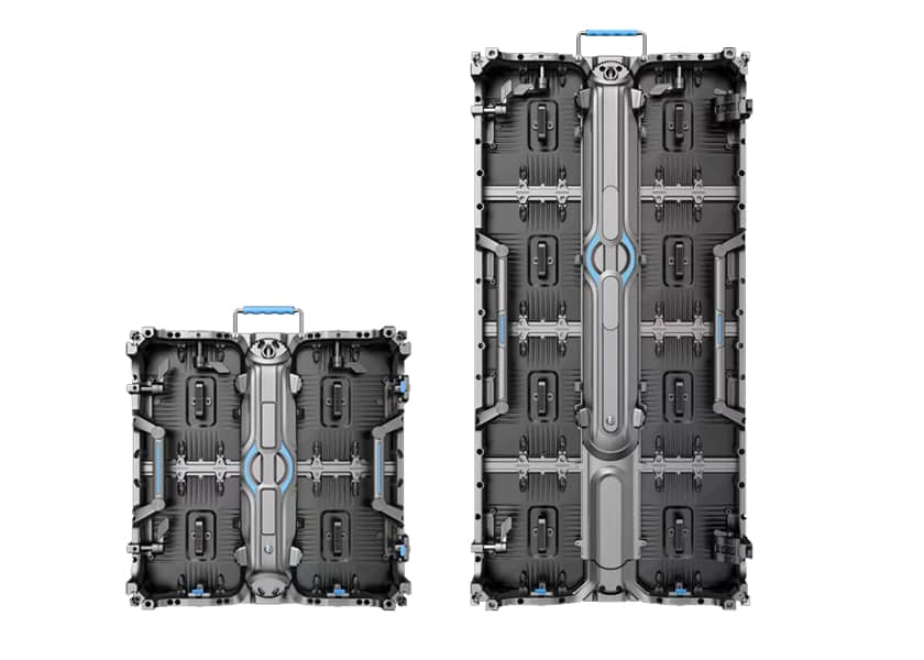 RE-E Series curved rental LED screen side view -5 to +5 degree installation