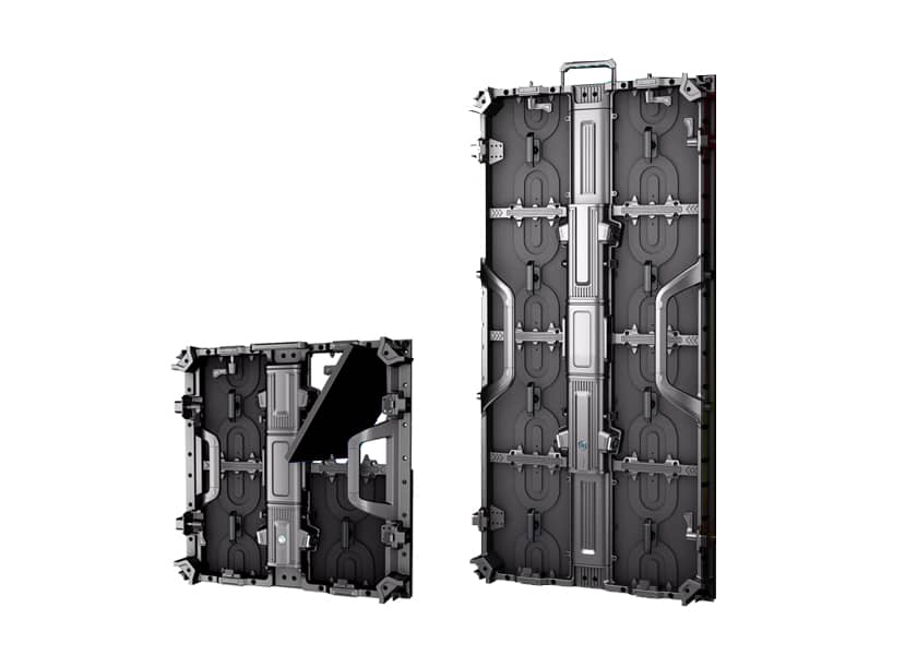 RE-F Series rental LED screen side view lightweight die-cast aluminum cabinet